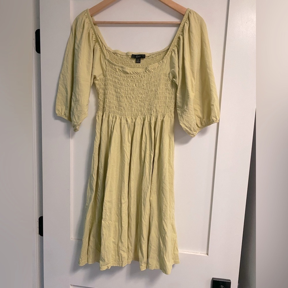 J Crew Smocked babydoll dress